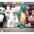Шоу ростовых кукол надувных огромных: Панда, Белый Медведь, Винни Пух, Дракоша и др. (Киев)