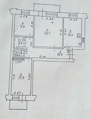 Продам 3-комнатную квартиру, 62 м², Одесса, Таирова, Вильямса.