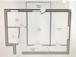 Продам 2-кімнатну квартиру, 44 м², Одеса, Черемушки, Космонавтов.