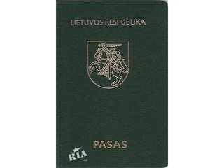 Литовский паспорт 2003-2006 года. (Киев)