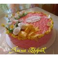 Детский торт "Ангелине 1 годик" (Київ)