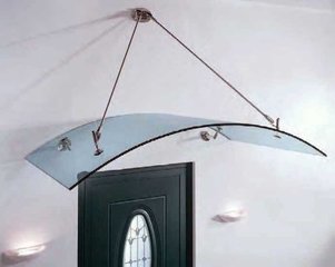Козырьки и навесы из стекла (Киев)