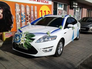 Аренда (прокат) авто на свадьбу - Форд Мондэо (белоснежного цвета) (Дніпро)