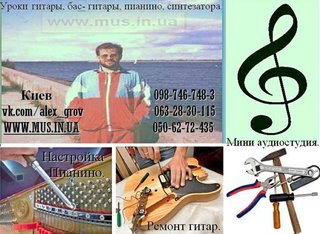 Гитара, бас-гитара,электрогитара, пианино или синтезатор. (Киев)