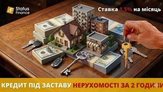 Кредит під заставу земельної ділянки — фінансування до 20 млн грн. (Київ)